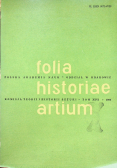 Folia historiae artium Tom XXVI