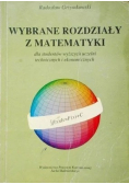 Wybrane rozdziały z matematyki