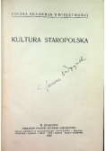 Kultura Staropolska 1932 r.