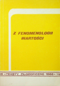 Z fenomenologii wartości