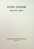 Studia płockie Tom XXI 1993