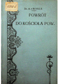 Powrót do kościoła Powszechnego 1910 r.