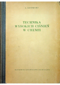 Technika wysokich ciśnień w chemii