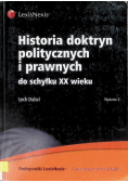 Historia doktryn politycznych i prawnych do schyłku XX wieku