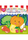 Kolorowanka z brokatem Warzywniak
