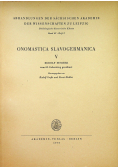 Onomastica slavogermanica V band 62 heft 2