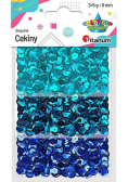 Cekiny 8mm zestaw metaliczny 3 kolory
