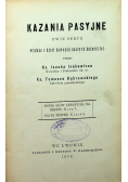 Kazania Pasyjne Dwie Serye 1878 r.