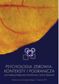 Psychologia zdrowia Konteksty i pogranicza