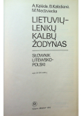 Słownik litewsko polski