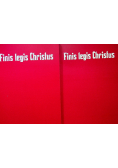 Finis legis christus Tom 1 i 2