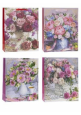 Torebka ozdobna 31x42x12cm mix ROZETTE