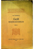 Gęśli roznorymych Księga I Reprint z 1593 r.