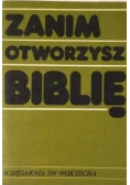 Zanim otworzysz Biblię