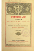 Pontificale Romanum 1908 r.