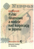 Rynki finansowe a nadzór nad korporacją w Japonii