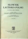 Słownik łacińsko polski do użytku dla szkół średnich 1925 r