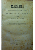 Kazania na uroczystości i inne święta Najświętszej Maryi Panny 1878 r.