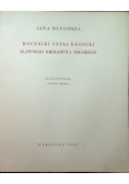 Roczniki czyli kroniki sławnego Królestwa Polskiego księga 1 i 2