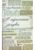 O nijaczeniu języka