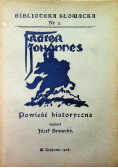 Frater Johannes Powieść historyczna 1936 r.