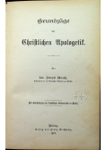 Grundzuge der Christlichen Apologetik 1887 r.