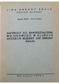 Materiały do samokształcenia wojskowego w klubach oficerów rezerwy Ligi Obrony Kraju