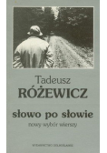 Słowo po słowie nowy wybór wierszy