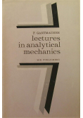 Lectures in analytical mechanics