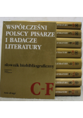 Współcześni polscy pisarze i badacze literatury słownik bibliograficzny Tom od I do IX
