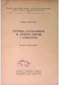 Vittoria Accoramboni w świetle kronik i literatury