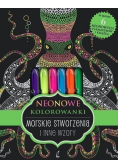 Neonowa kolorowanka Morskie stworzenia