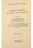 Pismo Święte Starego Testamentu Tom 8 Księga 3 Mądrości