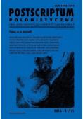 Postscriptum polonistyczne Nr 1 NOWA