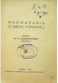Rozważania o Męce Pańskiej 1930 r.