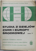 Studia z dziejów ZSRR i Europy Środkowej tom VII
