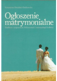 Ogłoszenie matrymonialne