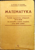 Matematyka tematy egzaminów wstępnych 1973 1978