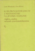 Kurs przygotowawczy z matematyki na wyższe uczelnie