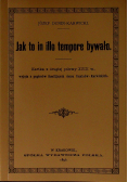 Jak to in illo tempore bywało reprint z 1896 r