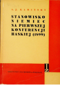 Stanowisko Niemiec na pierwszej Konferencji Haskiej