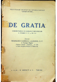 De gratia commentarius in summam theologicam 1946 r.