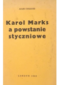 Karol Marks a powstanie styczniowe