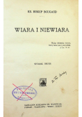 Wiara i niewiara 1930 r.