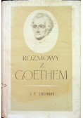 Rozmowy z Goethem, Tom I