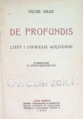 De Profundis Listy i impresje więzienne 1922 r.