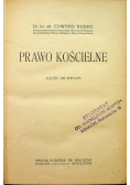 Prawo Kościelne Część pierwsza