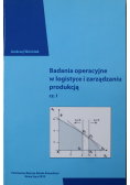 Badania operacyjne w logistyce i zarządzaniu produkcją część I