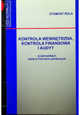 Kontrola wewnętrzna kontrola finansowa i audyt