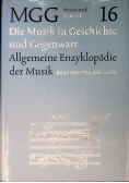 Die Musik in Geschichte und Gegenwart 16
